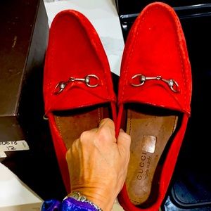 Mens red Loafers